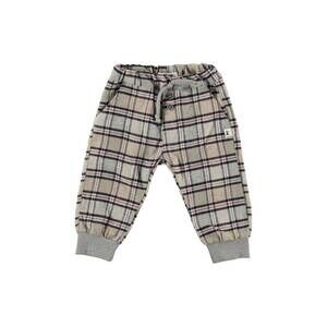 NEW PETIT INDI tartan plaid pants in beige